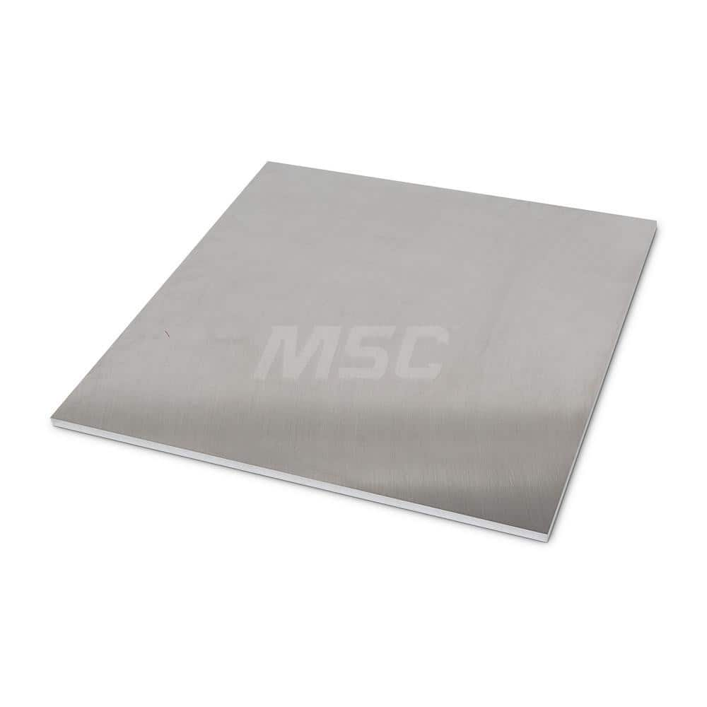 Aluminum Precision Sized Plate: Precision Ground, 6″ Long, 6″ Wide, 3/8″ Thick, Alloy 2024