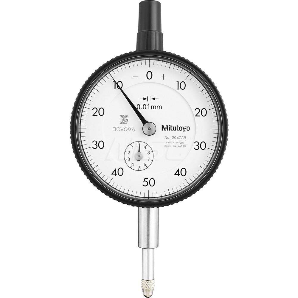 Dial Drop Indicator: 0 to 10″ Range, 0-50-0 Dial Reading Lug Back