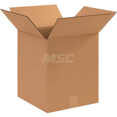 Corrugated Shipping Box: 11″ Long, 11″ Wide, 13″ High 1 Wall, Kraft, 65 lb Capacity