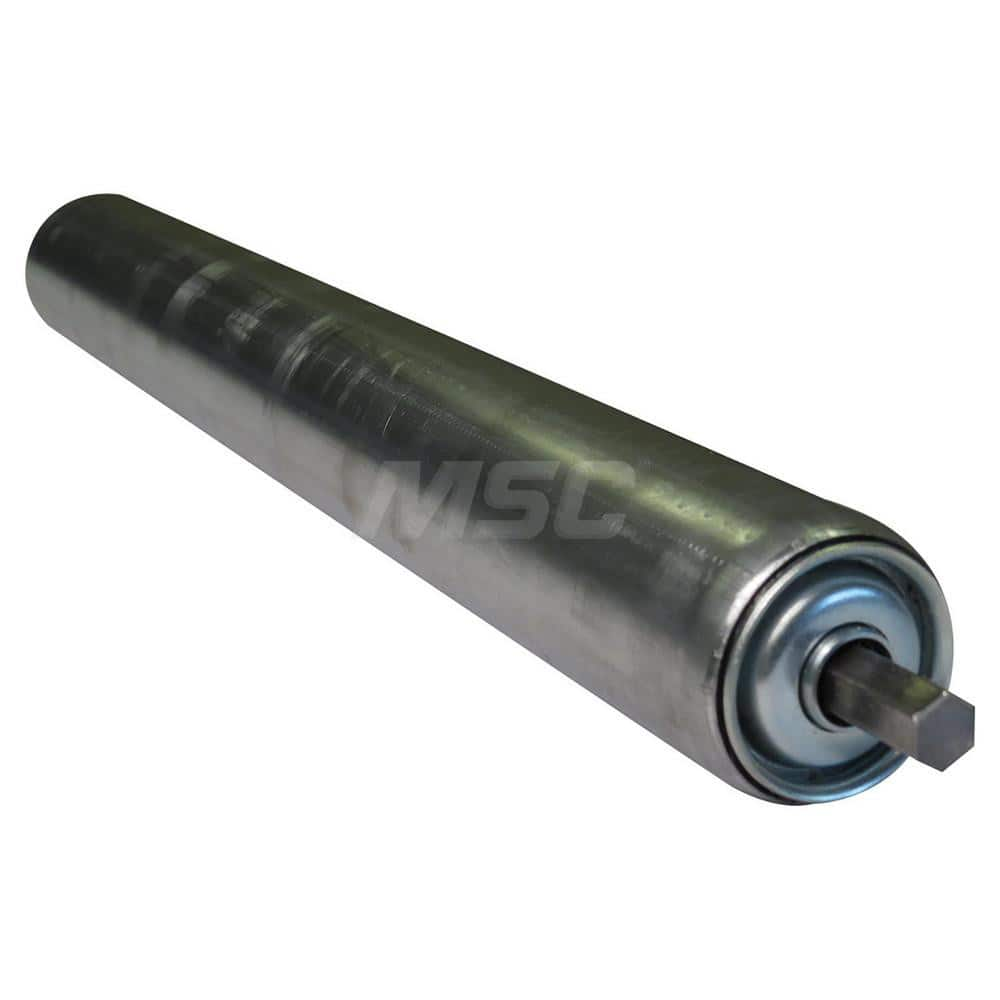 Roller Skids; Roller Material: Galvanized Steel; Load Capacity: 270; Color: Chrome; Finish: Natural; Compatible Surface Type: Smooth; Roller Length: 15.8750 in; Roller Width: 1.9000; Roller Height: 1.9000 in; Roller Diameter: 1.9000; Overall Height: 1.900