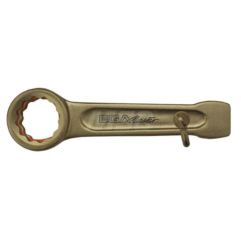 Box End Striking Wrench: 30 mm, 12 Point, Single End 185 mm OAL, Beryllium & Copper, Satin Finish