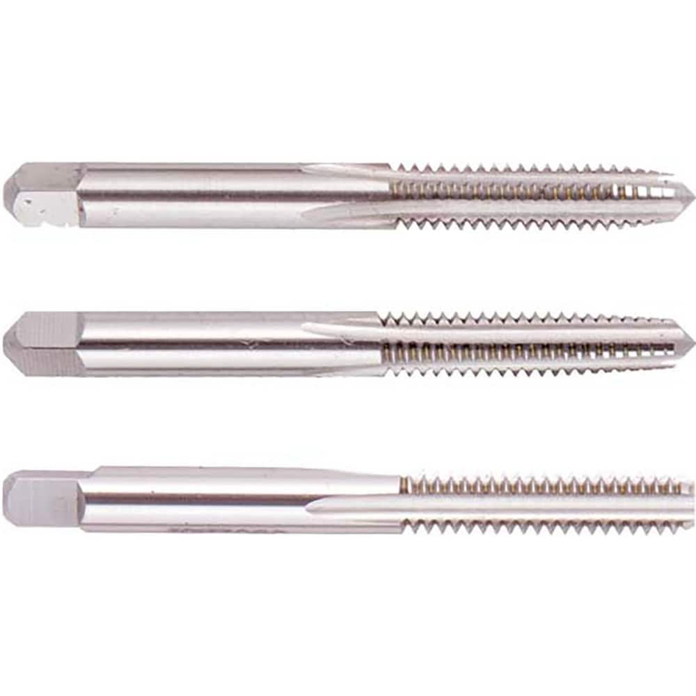 Tap Sets; Chamfer: Plug; Bottoming; Taper; Material: High Speed Steel; Thread Direction: Right Hand; Thread Limit: H4; Number Of Taps: 3; Thread Standard: UNC; Case Type: Plastic Case; Number Of Pieces: 3; Number Of Flutes: 4; Overall Length: 4.69