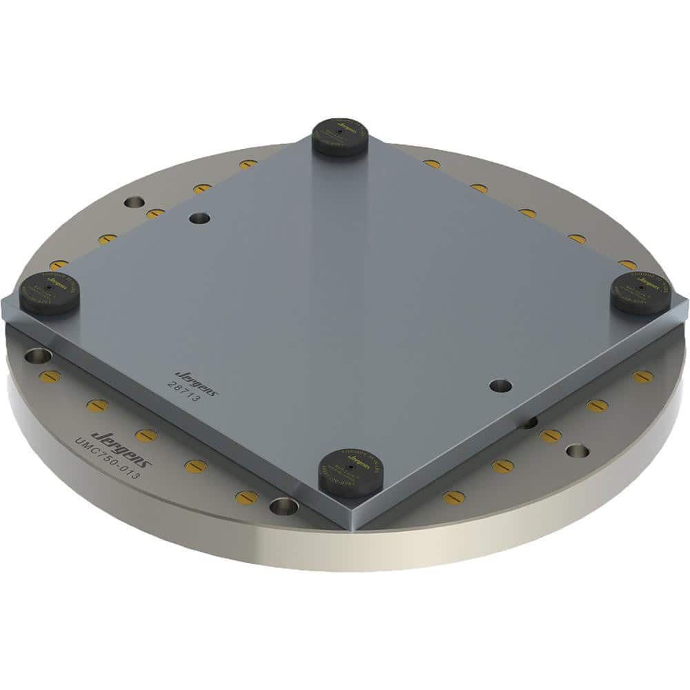 Fixture Plates; Overall Width (mm): 500; Overall Height: 64 mm; Overall Length (mm): 500.00; Plate Thickness (Decimal Inch): 35.0000; Material: Steel; Centerpoint To End: 250.00; T-slot Size: 0.625 in; Parallel Tolerance: 0.001 in; Overall Height (Decimal