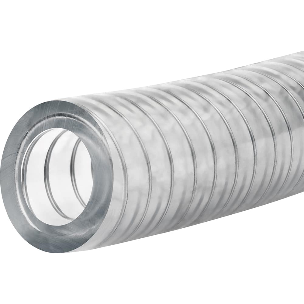 PVC Tube: 2″ ID, 2-1/2″ OD, 5' Long 55 Max psi, Clear