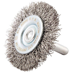 Norton - 2" OD, Crimped Carbon Wheel Brush - Strong Tooling