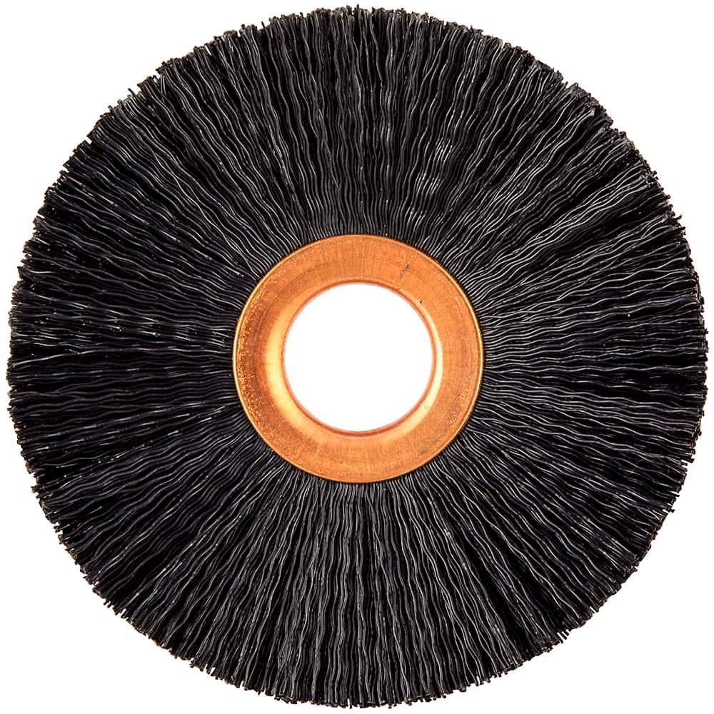 Norton - 3" OD, 5/8" Arbor Hole, Crimped Nylon Wheel Brush - Strong Tooling