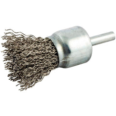 Norton - End Brushes Brush Diameter (Inch): 1 Fill Material: Carbon Steel - Strong Tooling