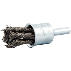 Norton - End Brushes Brush Diameter (Inch): 3/4 Fill Material: Carbon Steel - Strong Tooling