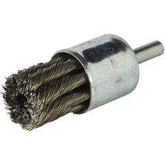 Norton - End Brushes Brush Diameter (Inch): 1 Fill Material: Carbon Steel - Strong Tooling