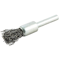 Norton - End Brushes Brush Diameter (Inch): 1/2 Fill Material: Carbon Steel - Strong Tooling