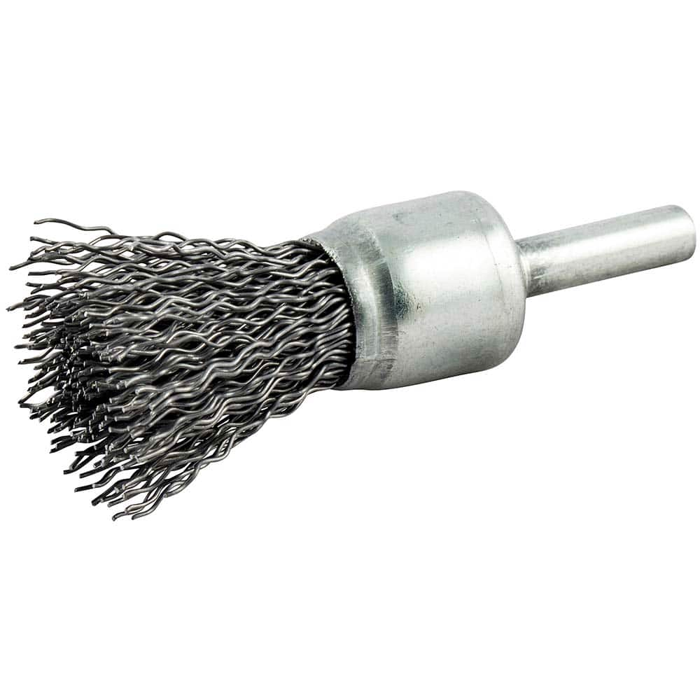 Norton - End Brushes Brush Diameter (Inch): 3/4 Fill Material: Carbon Steel - Strong Tooling