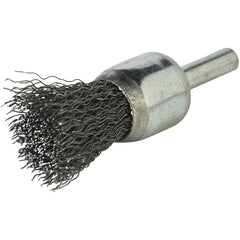 Norton - End Brushes Brush Diameter (Inch): 3/4 Fill Material: Carbon Steel - Strong Tooling