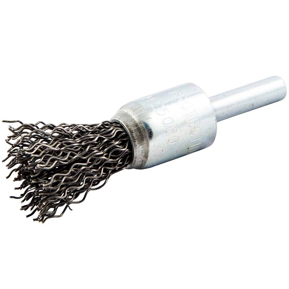 Norton - End Brushes Brush Diameter (Inch): 1/2 Fill Material: Carbon Steel - Strong Tooling