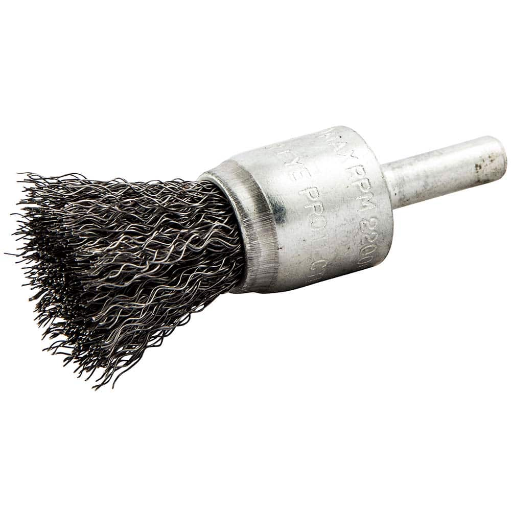 Norton - End Brushes Brush Diameter (Inch): 3/4 Fill Material: Carbon Steel - Strong Tooling