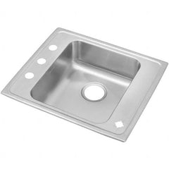 ELKAY - Stainless Steel Sinks Type: Drop In Sink Outside Length: 22 (Inch) - Strong Tooling