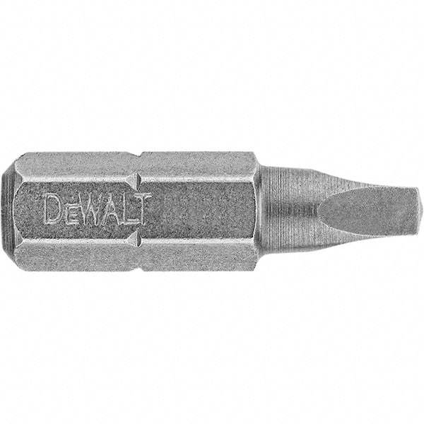 DeWALT - #2" Square Size Square Recess Bit - 1/4" Drive, 1" OAL - Strong Tooling