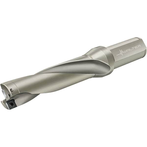 Walter - 200mm Max Drill Depth, 4xD, 50mm Diam, Indexable Insert Drill - 2 Inserts, 40mm Shank Diam, Flange Shank - Strong Tooling