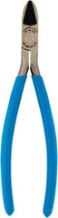 Channellock - 7-1/2" OAL, 10-20 AWG Capacity, Flush Cutter - 0.91" Jaw Length, PVC Handle - Strong Tooling