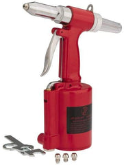 PRO-SOURCE - 3/32, 1/8, 5/32 & 3/16" Capacity, Air Riveter - 4 CFM, 14mm Long Stroke, 1/4 NPT Inlet - Strong Tooling