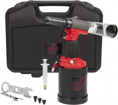 PRO-SOURCE - 3/16, 7/32, 1/4 & 5/16" Capacity, Air Riveter - 4 CFM, 22.5mm Long Stroke, 1/4 NPT Inlet - Strong Tooling