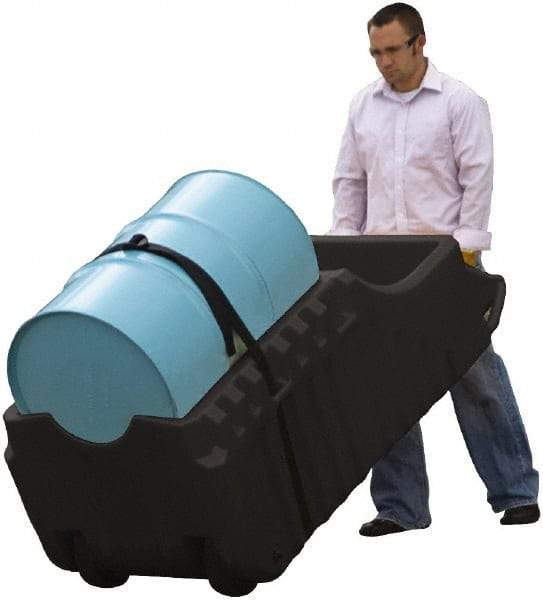 Justrite - Mobile Spill Containment Type: Poly Drum Caddy Number of Drums: 1 - Strong Tooling