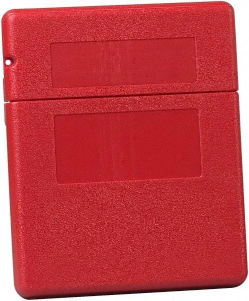 Justrite - 1 Piece Red Document Holders-Certificate/Document - 12-1/2" High x 10-1/4" Wide - Strong Tooling