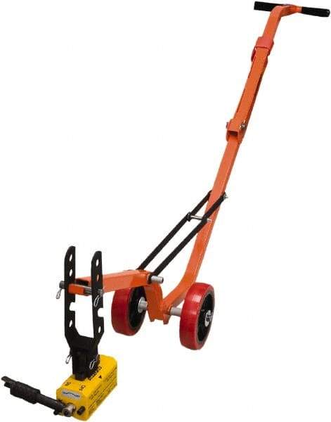 Allegro - Manhole Equipment & Accessories Type: Magnetic Manhole Lid Lifter w/Steel Dolly and Magnet (Lift Weight: 660lb Flat; 330lb Round) - Strong Tooling