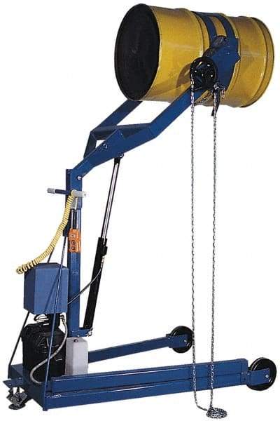 Vestil - 800 Lb Load Capacity, 55 Gal Drum Carrier/Rotator/Boom - For 55 Gal Drums - Strong Tooling