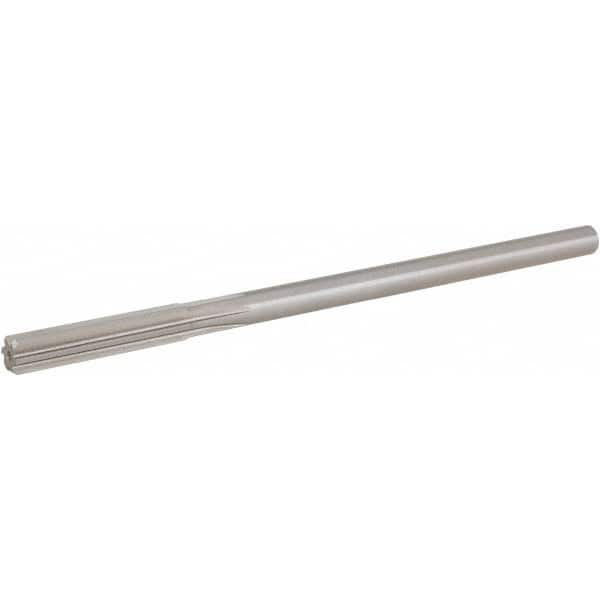 Hertel - 11.5mm High Speed Steel 6 Flute Chucking Reamer - Straight Flute, 0.373" Straight Shank, 1-3/4" Flute Length, 7" OAL - Strong Tooling