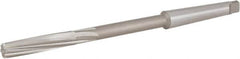 Hertel - 11/32" High Speed Steel 6 Flute Chucking Reamer - Spiral Flute, 1MT Morse Taper Shank, 1-1/2" Flute Length, 6" OAL - Strong Tooling