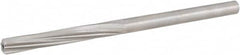 Hertel - 0.1855" High Speed Steel 6 Flute Chucking Reamer - Spiral Flute, Straight Shank, 1-1/8" Flute Length, 3-1/2" OAL - Strong Tooling