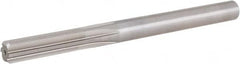 Hertel - 0.4385" High Speed Steel 6 Flute Chucking Reamer - Straight Flute, Straight Shank, 1-3/4" Flute Length, 5-1/2" OAL - Strong Tooling