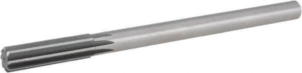 Hertel - 1" Cobalt Chucking Reamer - Straight Flute, 7/8" Straight Shank, 2-3/4" Flute Length, 10-1/2" OAL - Strong Tooling