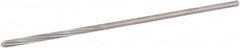 Hertel - 5/64" High Speed Steel 4 Flute Chucking Reamer - Spiral Flute, 0.072" Straight Shank, 3/4" Flute Length, 3" OAL - Strong Tooling