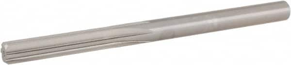 Hertel - 21/64" High Speed Steel 6 Flute Chucking Reamer - Straight Flute, 21/64" Straight Shank, 1-1/2" Flute Length, 4-5/8" OAL - Strong Tooling