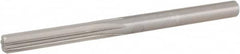 Hertel - 21/64" High Speed Steel 6 Flute Chucking Reamer - Straight Flute, 21/64" Straight Shank, 1-1/2" Flute Length, 4-5/8" OAL - Strong Tooling