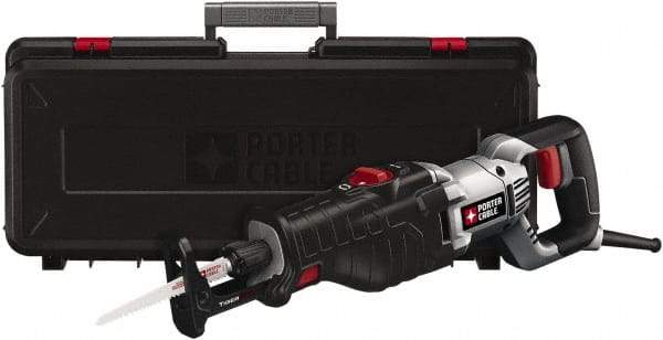 Porter-Cable - 3200 Strokes per Minute, 1-1/8 Inch Stroke Length, Electric Reciprocating Saw - 120 Volts, 8.5 Amps, 1 Blade - Strong Tooling