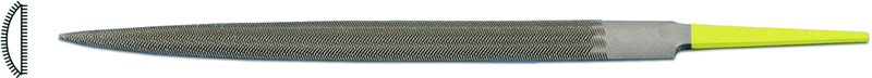 6" INOX Half-Round Ring File, Cut 0 - Strong Tooling