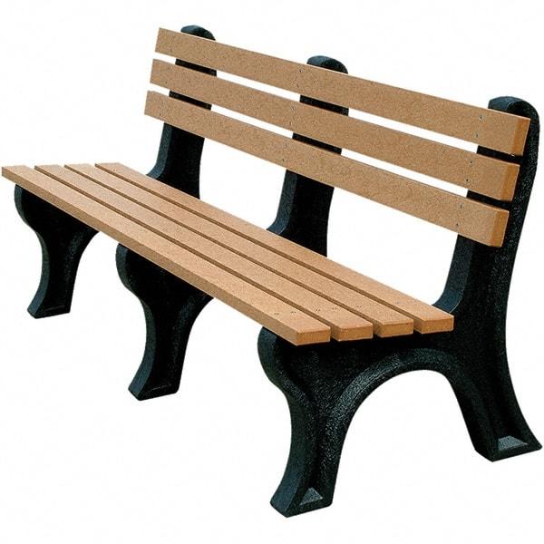 Vestil - 6' Long x 26-1/4" Wide, Recycled Plastic Bench Seat - Strong Tooling