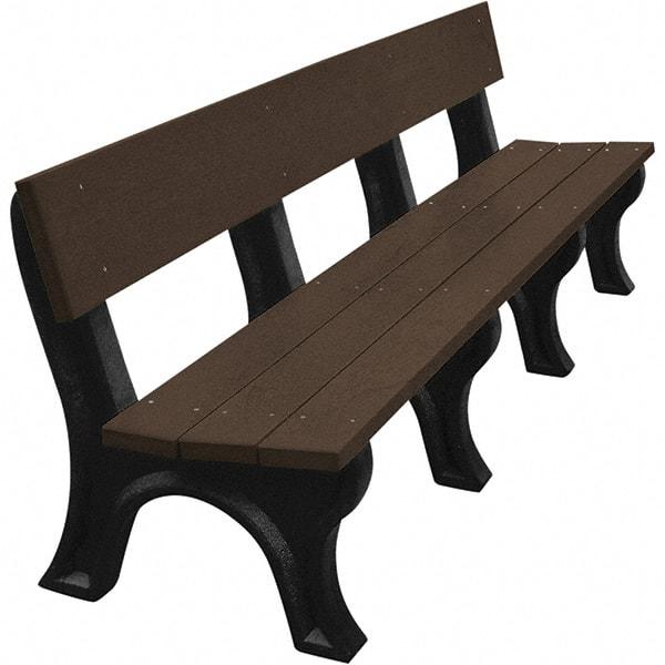 Vestil - 8' Long x 26-1/4" Wide, Recycled Plastic Bench Seat - Strong Tooling