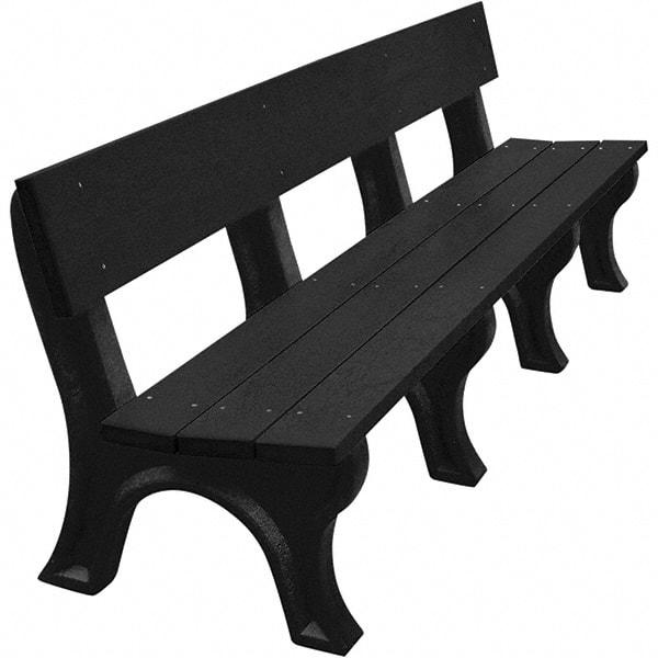 Vestil - 8' Long x 26-1/4" Wide, Recycled Plastic Bench Seat - Strong Tooling