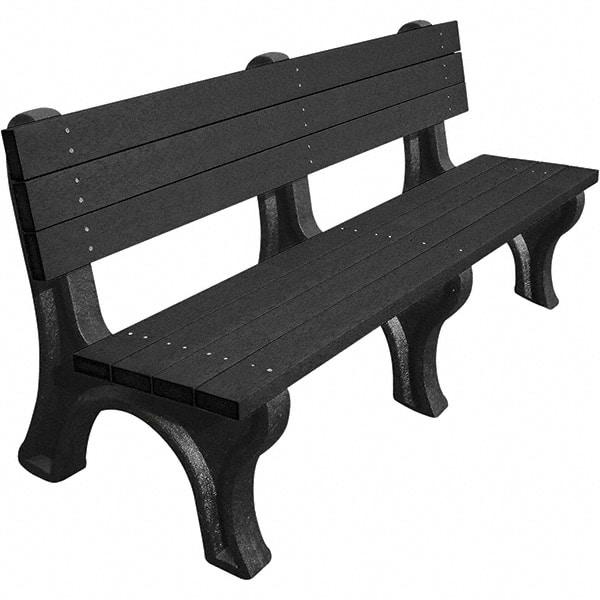 Vestil - 6' Long x 26-1/8" Wide, Recycled Plastic Bench Seat - Strong Tooling