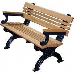 Vestil - 4' Long x 26-3/4" Wide, Recycled Plastic Bench Seat - Strong Tooling