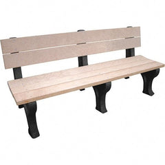 Vestil - 6' Long x 26-1/4" Wide, Recycled Plastic Bench Seat - Strong Tooling