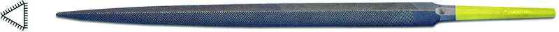 8" INOX Three-Square File, Cut 0 - Strong Tooling