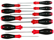 10 Piece - SoftFinish® Cushion Grip Screwdriver Set - #30290 - Includes: Slotted 3.0 - 6.5; Phillips #0 -2 and Square #1 - 3 - Strong Tooling