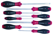 8 Piece - SoftFinish® Cushion Grip Screwdriver Set - #30298 - Includes: Slotted 3.0 - 8.0mm Phillips #1 - 3 - Strong Tooling