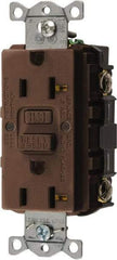 Hubbell Wiring Device-Kellems - 1 Phase, 5-20R NEMA, 125 VAC, 20 Amp, GFCI Receptacle - 2 Pole, Back and Side Wiring, Commercial Grade - Strong Tooling