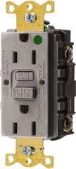 Hubbell Wiring Device-Kellems - 1 Phase, 5-15R NEMA, 125 VAC, 15 Amp, GFCI Receptacle - 2 Pole, Back and Side Wiring, Hospital Grade - Strong Tooling