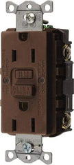 Hubbell Wiring Device-Kellems - 1 Phase, 5-15R NEMA, 125 VAC, 15 Amp, GFCI Receptacle - 2 Pole, Back and Side Wiring, Commercial Grade - Strong Tooling